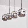 Ripoll Lámpara Colgante - Szkło 25 cm Cromo, 4 luces