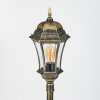 Etoe Poste de Jardín Marrón, dorado, Negro, 1 luz