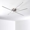 Tornio Lámpara de Techo LED Níquel-mate, 3 luces
