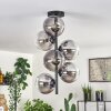 Gastor Lámpara de Techo - Cristal 15 cm Transparente, Ahumado, 6 luces