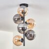 Gastor Lámpara de Techo - Cristal 15 cm Colores ámbar, Ahumado, 6 luces