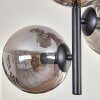 Gastor Lámpara de Techo - Cristal 15 cm Ahumado, 6 luces