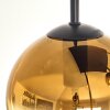 Koyoto Lámpara de Techo - Szkło 15 cm dorado, Transparente, 5 luces
