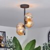 Chehalis Lámpara de Techo - Cristal 12 cm Colores ámbar, 4 luces