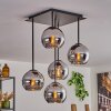 Koyoto Lámpara de Techo - Szkło 15 cm Cromo, 5 luces