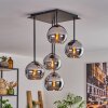 Koyoto Lámpara de Techo - Szkło 15 cm Cromo, 5 luces