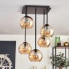 Koyoto Lámpara de Techo - Cristal 15 cm Colores ámbar, 5 luces