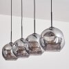 Ripoll Lámpara Colgante - Szkło 25 cm Ahumado, 4 luces