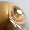 Ripoll Lámpara Colgante - Cristal 25 cm dorado, Transparente, 4 luces