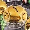 Ripoll Lámpara Colgante - Cristal 25 cm dorado, Transparente, 4 luces