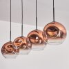 Ripoll Lámpara Colgante - Szkło 25 cm Transparente, Color cobre, 4 luces