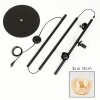 Gastor Lámpara de Pie - Cristal 15 cm Colores ámbar, Transparente, 3 luces
