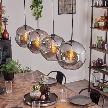 Ripoll Lámpara Colgante - Szkło 30 cm Ahumado, 4 luces Ripoll Lámpara Colgante - Szkło 30 cm Ahumado, 4 luces