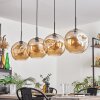 Ripoll Lámpara Colgante - Cristal 30 cm Colores ámbar, 4 luces