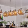 Ripoll Lámpara Colgante - Cristal 30 cm Colores ámbar, 4 luces