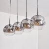 Ripoll Lámpara Colgante - Szkło 30 cm Transparente, Ahumado, 4 luces