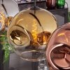 Ripoll Lámpara Colgante - Szkło 30 cm Cromo, dorado, Transparente, Color cobre, Ahumado, 4 luces