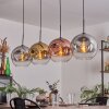 Ripoll Lámpara Colgante - Szkło 30 cm Cromo, dorado, Transparente, Color cobre, Ahumado, 4 luces