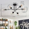 Koyoto Lámpara de Techo - Szkło 15 cm Transparente, 6 luces Koyoto Lámpara de Techo - Szkło 15 cm Transparente, 6 luces