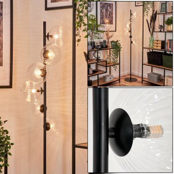 Remaisnil Lámpara de Pie - Cristal 15 cm Transparente, 6 luces