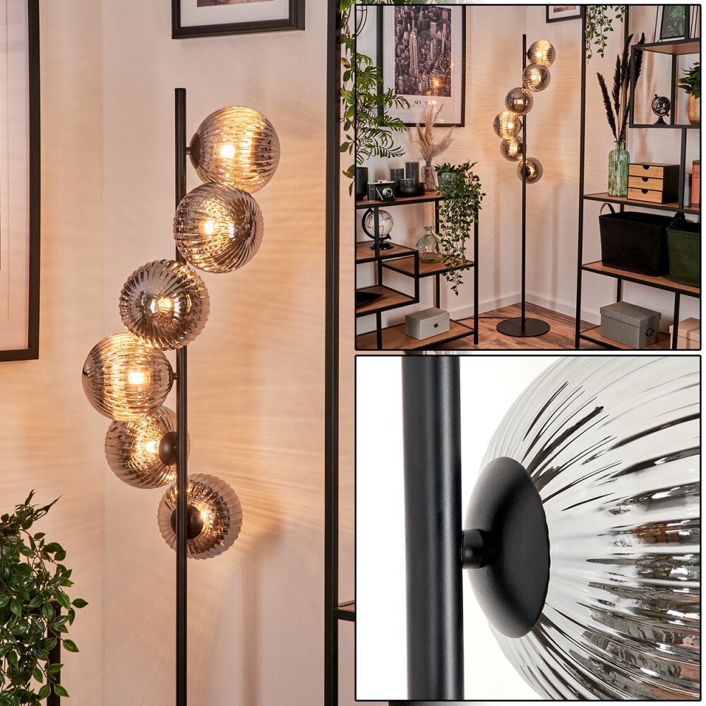 Remaisnil Lámpara de Pie - Szkło 15 cm Ahumado, 6 luces main product photo
