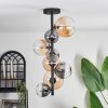 Chehalis Lámpara de Techo - Cristal 10 cm, 12 cm, 15 cm Colores ámbar, Transparente, Ahumado, 8 luces