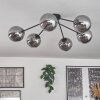 Gastor Lámpara de Techo - Cristal 15 cm Ahumado, 6 luces