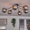 Gastor Lámpara de Techo - Cristal 15 cm Ahumado, 6 luces