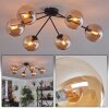 Gastor Lámpara de Techo - Cristal 15 cm Colores ámbar, 6 luces
