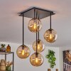 Gastor Lámpara de Techo - Cristal 15 cm Colores ámbar, 5 luces
