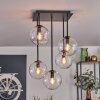 Gastor Lámpara de Techo - Cristal 15 cm Transparente, 5 luces