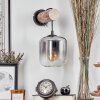 Lauden Aplique - Cristal 15 cm Crudo, Negro, 1 luz