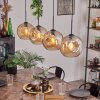 Ripoll Lámpara Colgante - Cristal 25 cm Colores ámbar, 4 luces