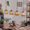 Ripoll Lámpara Colgante - Cristal 25 cm Colores ámbar, 4 luces
