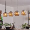 Ripoll Lámpara Colgante - Cristal 25 cm Colores ámbar, 4 luces