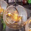 Ripoll Lámpara Colgante - Cristal 25 cm Colores ámbar, 4 luces