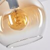 Koyoto Lámpara Colgante - Szkło 25 cm Colores ámbar, Transparente, 4 luces