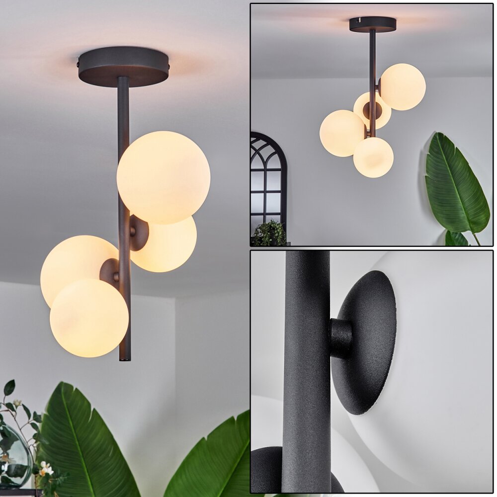 Chehalis Lámpara de Techo - Szkło 10 cm, 12 cm Blanca, 4 luces main product photo
