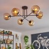 Koyoto Lámpara de Techo - Cristal 15 cm Colores ámbar, 6 luces