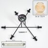 Koyoto Lámpara de Techo - Cristal 15 cm Colores ámbar, 6 luces