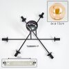 Gastor Lámpara de Techo - Cristal 15 cm Colores ámbar, 6 luces