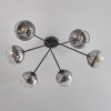 Koyoto Lámpara de Techo - Szkło 15 cm Transparente, Ahumado, 6 luces