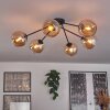 Koyoto Lámpara de Techo - Cristal 15 cm Colores ámbar, 6 luces