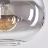 Apedo Lámpara Colgante - Cristal 30 cm Transparente, Ahumado, 4 luces