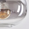 Apedo Lámpara Colgante - Szkło 30 cm Transparente, Ahumado, 4 luces