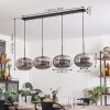 Apedo Lámpara Colgante - Szkło 30 cm Ahumado, 4 luces