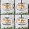 Apedo Lámpara Colgante - Szkło 30 cm Colores ámbar, Transparente, 4 luces