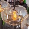 Apedo Lámpara Colgante - Szkło 30 cm Colores ámbar, Transparente, 4 luces