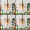 Parane Lámpara Colgante - Szkło 20 cm Colores ámbar, Transparente, 4 luces