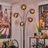 Ripoll Lámpara de Pie - Cristal 15 cm Cromo, 5 luces